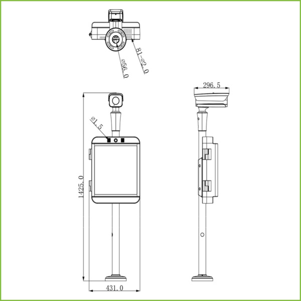 Dahua IPMECS-2201C-IR KIT ANPR 2MP de control de entradas y salidas de vehículos AI (1)