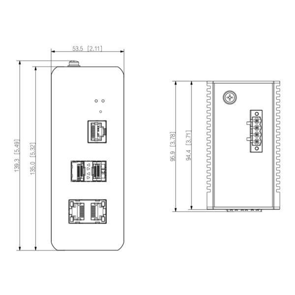 Dahua IS4204-2GT-120 Switch PoE 2.0 Industrial 2 puertos Gigabit + 2SFP Uplink Gigabit 120W Manejable Layer2 (1)