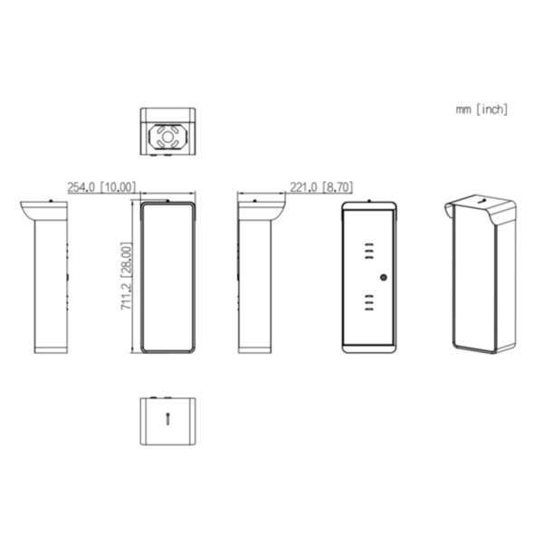 Dahua ITC416-PL8I-IZ Cámara IP ANPR Acceso H265 4MP IR20m/10m(ANPR) 2.7-12VFM IP54 E/S AUDIO (2)