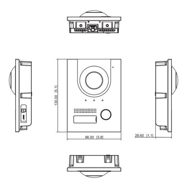 Dahua KTP01L(F) Kit Videoportero IP exterior para Insertar + monitor interior (2)