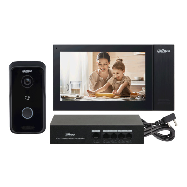 Dahua KTP02 Kit Videoportero IP exterior de Superficie + monitor interior