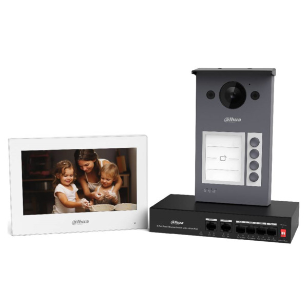 Dahua KTP10 Kit Videoportero IP exterior para Superfície + monitor interior