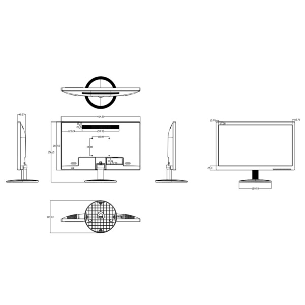 Dahua LM20-A202S Monitor 19.5" Dahua LED VGA/HDMI 16:9 1600×900 (3)