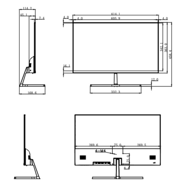 Dahua LM27-B200S Monitor 27" Dahua LED VGA/HDMI 16:9 1080P (2)