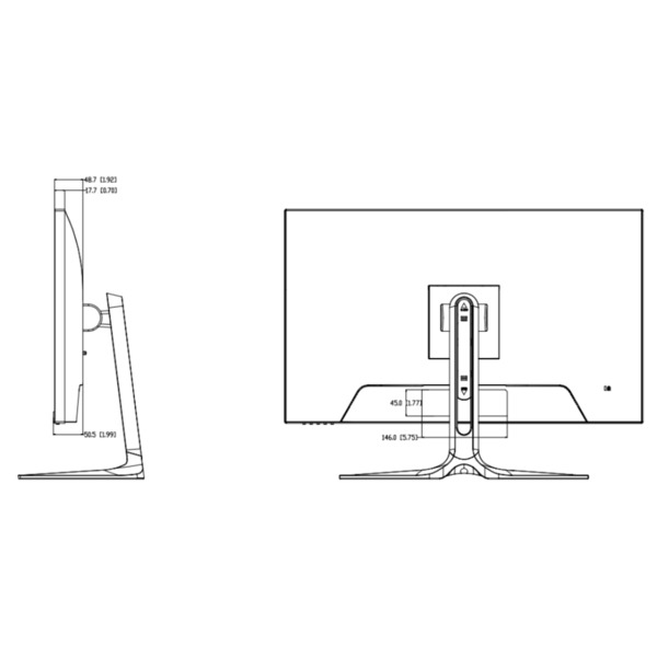 Dahua LM27-F400-B4-V3 Monitor 27" Dahua para Seguridad 24/7 LED 2xDP(1.4)/2xHDMI(2.1) AUDIO 16:9 4K (2)