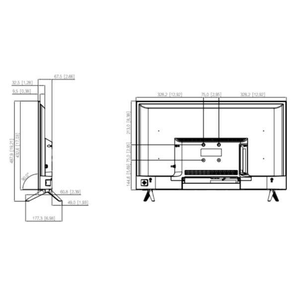 Dahua LM32-F200-V2 Monitor 32" Dahua para Seguridad 24/7 VGA/HDMI/USB Multimedia 16:9 1080P (2)