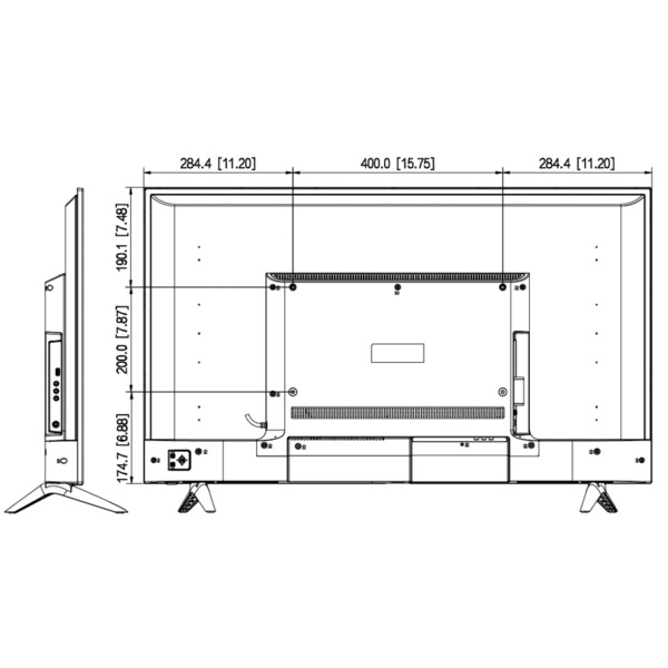 Dahua LM43-F200-V2 Monitor 43" Dahua para Seguridad 24/7 VGA/HDMI/USB 16:9 1080P (2)