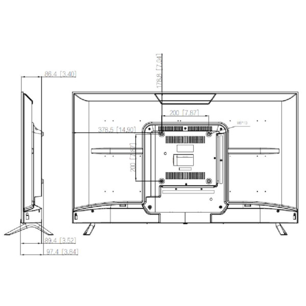 Dahua LM43-F400-B4-V3 Monitor 43" Dahua para Seguridad 24/7 2xHDMI/1xUSB/VGA/AUDIO/RS-232 16:9 4K (2)