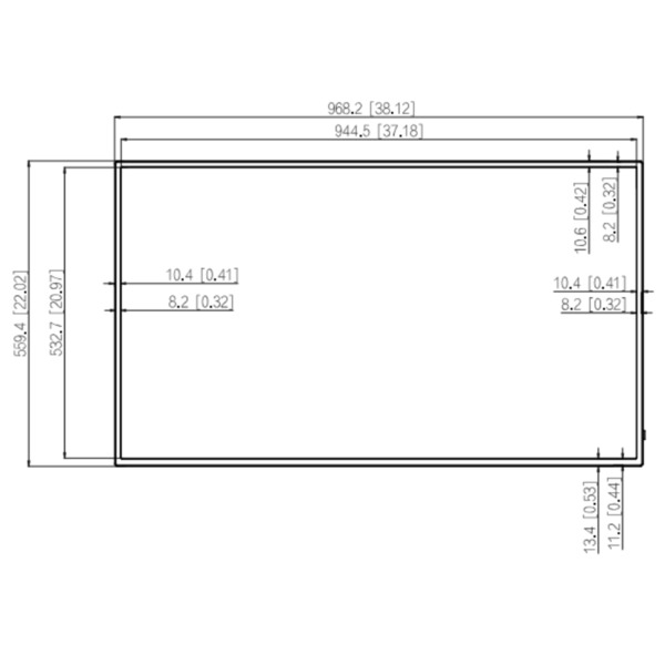 Dahua LM43-F400-C4-V2 Monitor 43" Dahua para Seguridad 24/7 2xHDMI/2xUSB/VGA/AUDIO/RS-232 16:9 4K (2)