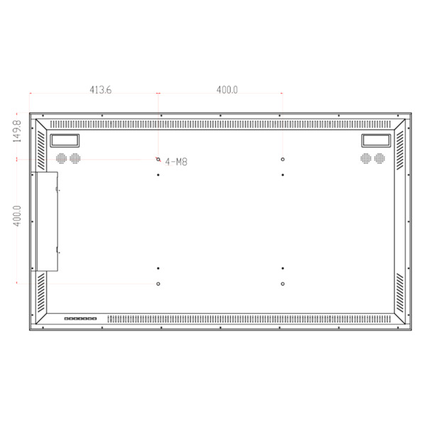 Dahua LM55-S400-S-V1 Monitor 55" Dahua para Seguridad 24/7 Metálico VGA/HDMI/DP/Audio/USB Multimedia/RS232 16:9 4K (4)