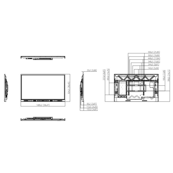 Dahua LPH65-ST470-B Pizarra interactiva inteligente de 65" (1)