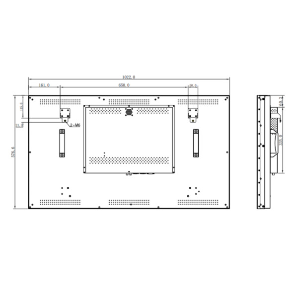 Dahua LS460UCM-YEF Video Wall Display FHD pantalla de 46" (bisel ultra estrecho de 3,5 mm) (2)