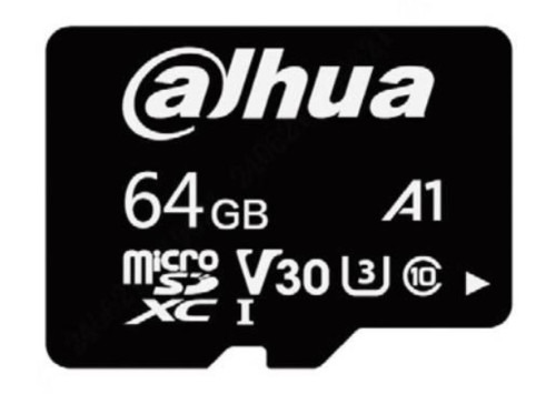 DAHUA MICROSD 64GB, ENTRY LEVEL VIDEO SURVEILLANCE MICROSD CARD, READ SPEED UP TO 100 MB/S, WRITE SPEED UP TO 40 MB/S, SPEED CLA