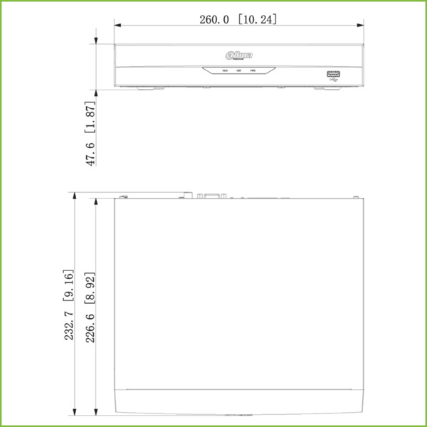 Dahua NVR2104HS-I NVR 4ch 80Mbps H265 HDMI 1HDD AI (3)