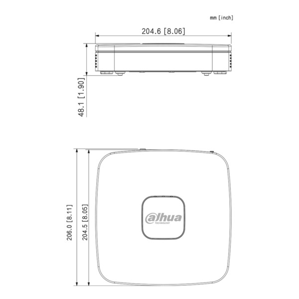 Dahua NVR2108-S3 NVR 8ch 80Mbps H265 HDMI 1HDD (2)