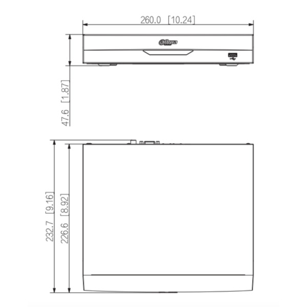 Dahua NVR2108HS-8P-I2 NVR 8ch 144Mbps H265 HDMI 8PoE 1HDD AI (3)