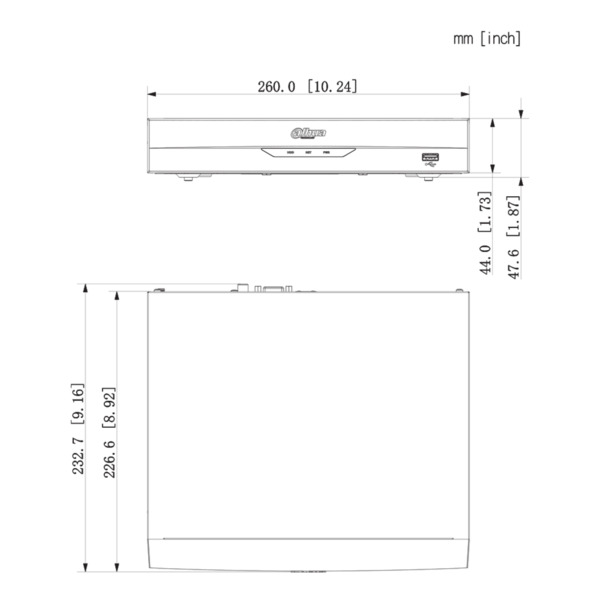 Dahua NVR2116HS-I2 NVR 16ch 144Mbps H265 HDMI 1HDD AI (3)