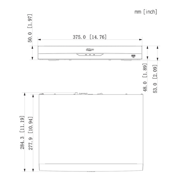 Dahua NVR2208-I2 NVR 8ch 80Mbps H265 HDMI 2HDD AI (3)