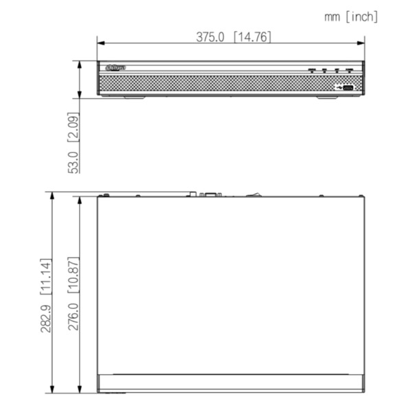 Dahua NVR2216-4KS3 NVR 16ch 144Mbps H265 HDMI 2HDD (2)