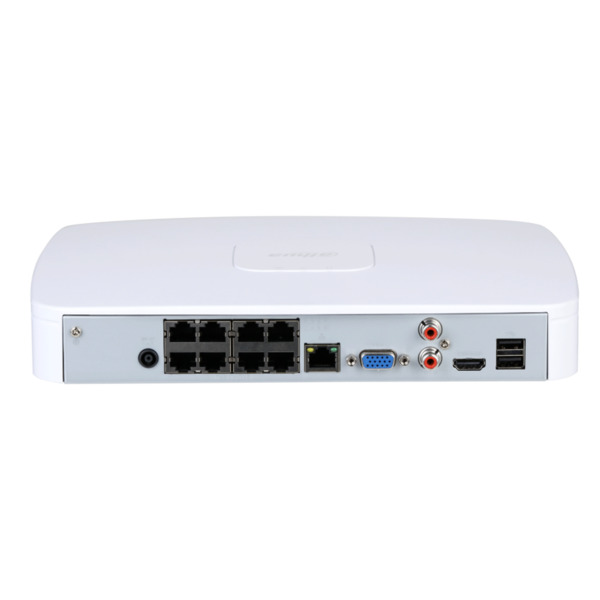 Dahua NVR4108-8P-EI NVR 8ch 256Mbps H265 HDMI 8PoE 1HDD AI (1)
