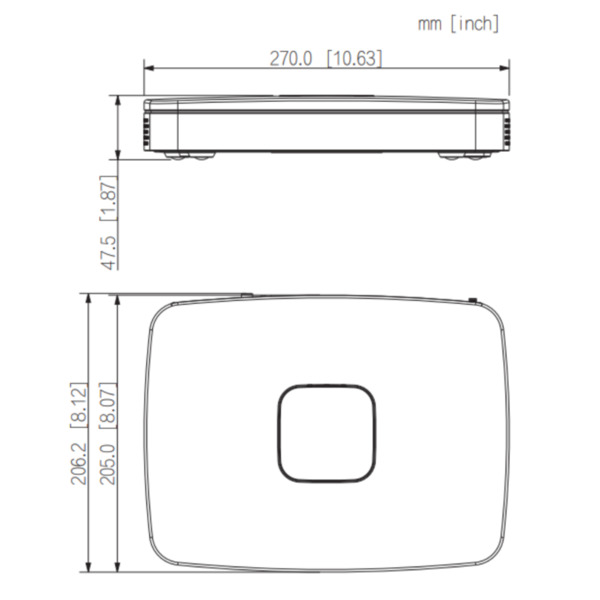 Dahua NVR4108-8P-EI NVR 8ch 256Mbps H265 HDMI 8PoE 1HDD AI (2)