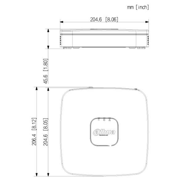 Dahua NVR4108-P-4KS3 NVR 8ch 80Mbps H265 4K HDMI 4PoE 1HDD (2)