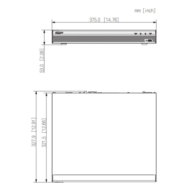 Dahua NVR4208-8P-4KS3 NVR 8ch 160Mbps H265 4K HDMI 8PoE 2HDD E/S (3)