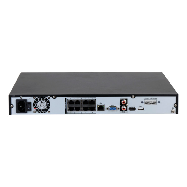 Dahua NVR4208-8P-EI NVR 8ch 256Mbps H265 HDMI 8PoE 2HDD E/S AI (2)