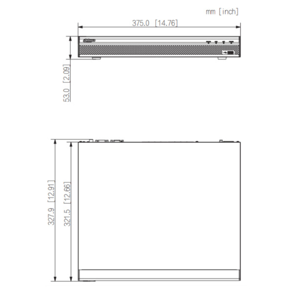 Dahua NVR4216-16P-4KS3 NVR 16ch 160Mbps H265 4K HDMI 16PoE 2HDD E/S (3)