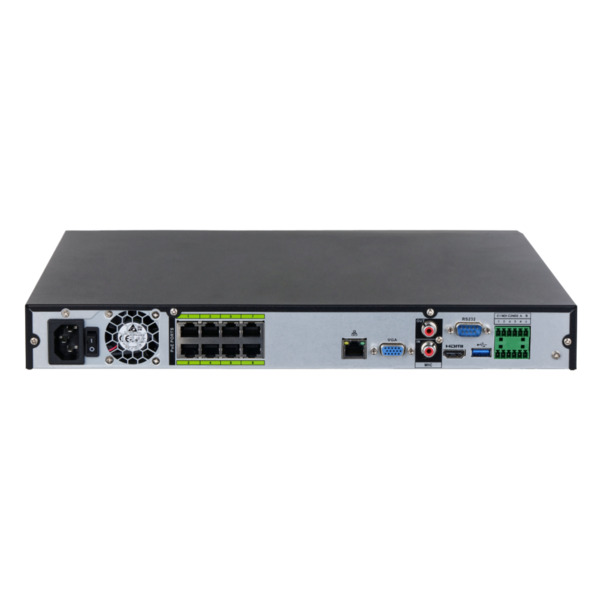 Dahua NVR5208-8P-EI NVR 8ch 384Mbps H265 HDMI 8PoE 2HDD E/S AI (2)