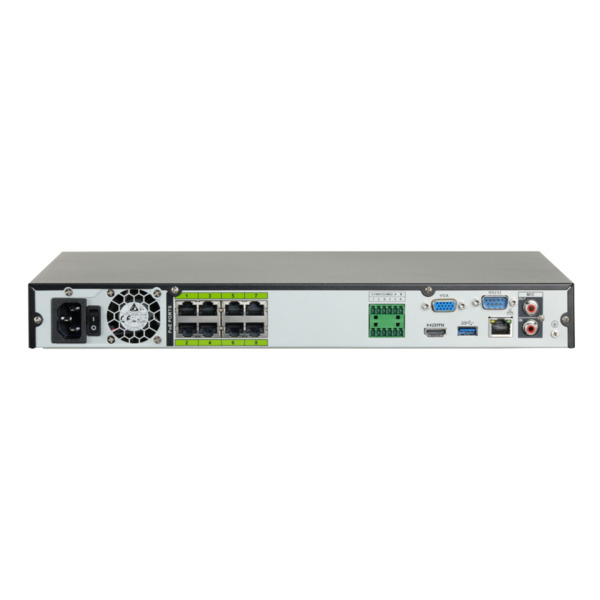 Dahua NVR5216-8P-I/L NVR 16ch 320Mbps H265 HDMI 8PoE (8ePoE/EoC) 2HDD E/S AI (1)