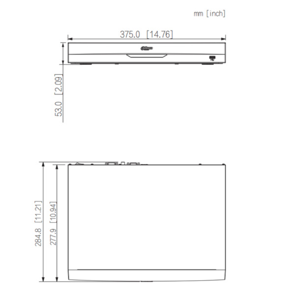 Dahua NVR5216-EI NVR 16ch 384Mbps H265 HDMI 2HDD E/S AI (3)