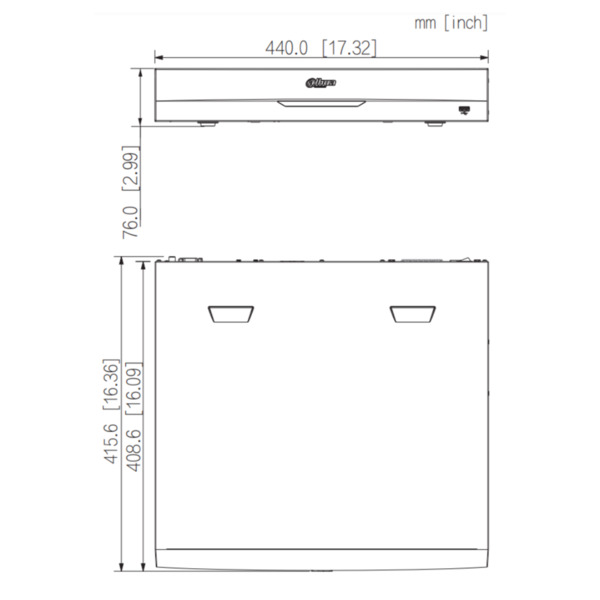 Dahua NVR5432-16P-EI NVR 32ch 384Mbps H265 2xHDMI 16PoE 4HDD E/S AI (3)
