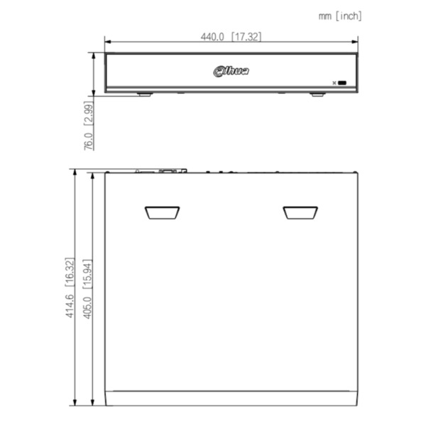 Dahua NVR5432-16P-XI NVR 32ch 512Mbps 4K H265 2xHDMI 16PoE 4HDD E/S AI (2)