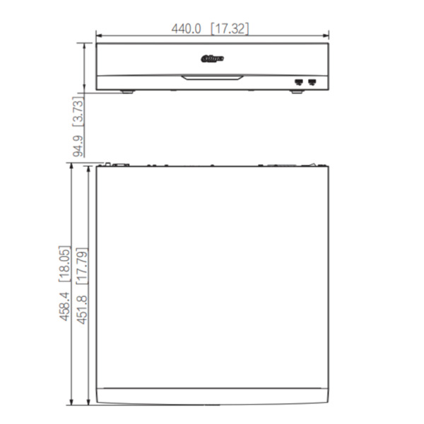 Dahua NVR5864-16P-EI NVR 64ch 384Mbps H265 2xHDMI 16PoE 8HDD E/S RAID 0/1/5/6/10 AI (3)