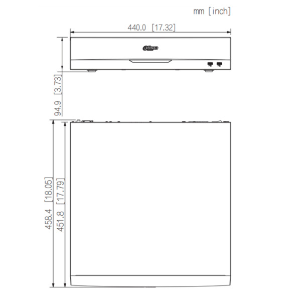 Dahua NVR5864-EI NVR 64ch 384Mbps H265 2xHDMI 8HDD E/S RAID 0/1/5/6/10 AI (3)