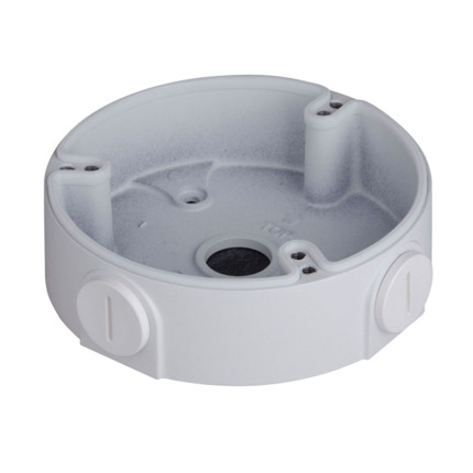 Comprar Dahua OEM SAM-4698 PFA137 Caja de conexiones de aluminio con entrada de tubo. Capacidad de carga de 1 kg. Color blanco.