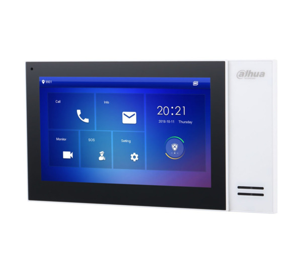 DAHUA OUTLET VTH2421FW-P Monitor Interior Dahua 7" de Superficie 2ª Generación para Videoportero IP PoE SD 6E 1S Blanco (1)