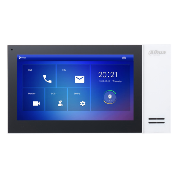 DAHUA OUTLET VTH2421FW-P Monitor Interior Dahua 7" de Superficie 2ª Generación para Videoportero IP PoE SD 6E 1S Blanco