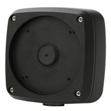 Dahua PFA124-B Caja conexiones impermeable cuadrada con anclaje circular en 4 puntos para IPC-MFW5241T2-E3-ASE-B. Color Negro