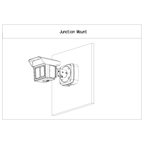 Dahua PFA124-V2 Caja conexiones impermeable cuadrada con anclaje circular en 4 puntos para IPC-MFW5241T2-E3-ASE (2)
