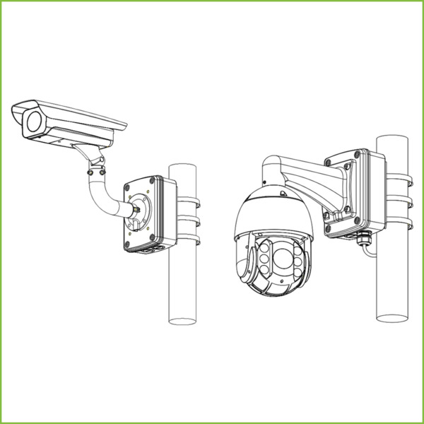 Dahua PFA126 Caja conexiones IP66 para Domos motorizados series 4/5/6/8 (2)