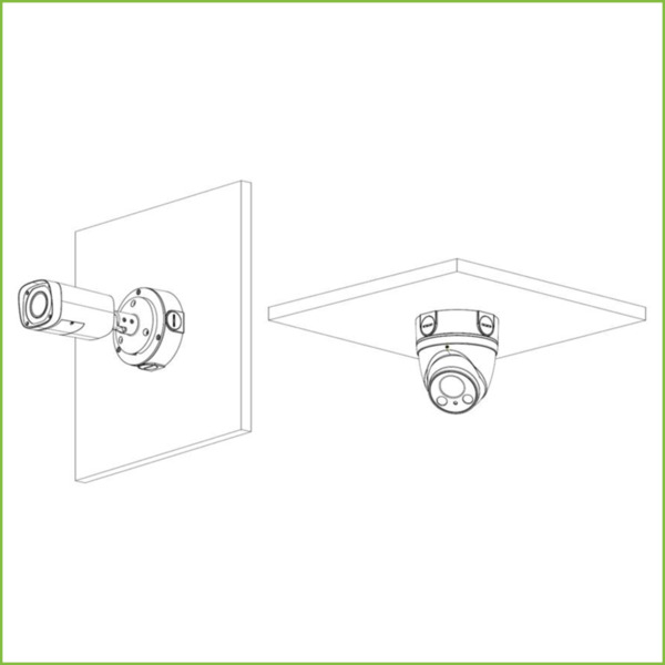 Dahua PFA130-E Caja conexiones impermeable para HFW4/5/6/10/11 HDW1/2/4/5/6/7/8 (2)