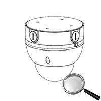 DAHUA PFA138 Caja de conexiones - Para cámaras domo - Apto para uso exterior - Instalación en techo o pared - Color blanco | 38( (2)