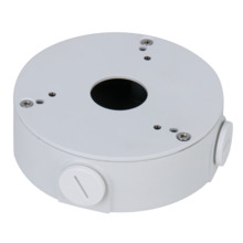 DAHUA PFA13G Caja de conexiones - Para cámaras domos - Instalación en techo o pared - Pasador de cables - Color blanco