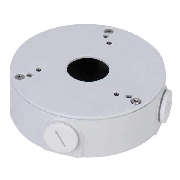 DAHUA PFA13G Caja de conexiones - Para cámaras domos - Instalación en techo o pared - Pasador de cables - Color blanco
