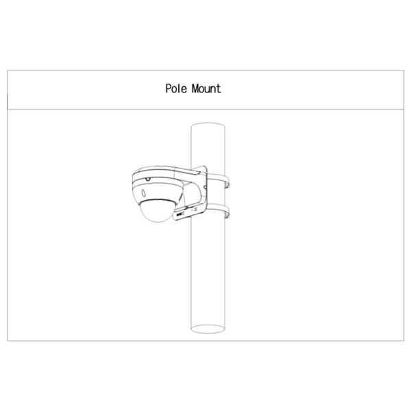 Dahua PFA152-E-B-V2 Mini Adaptador a poste para PFBx PFAx. Color negro (2)