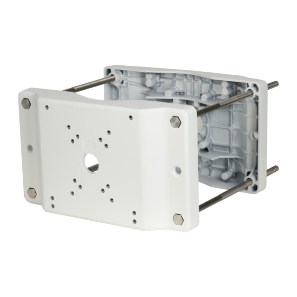 Dahua PFA153A Adaptador a poste para Speed Domo, PTZ y cajas de vigilancia exterior Anticorrosión (Aluminio y Acero inoxidable)