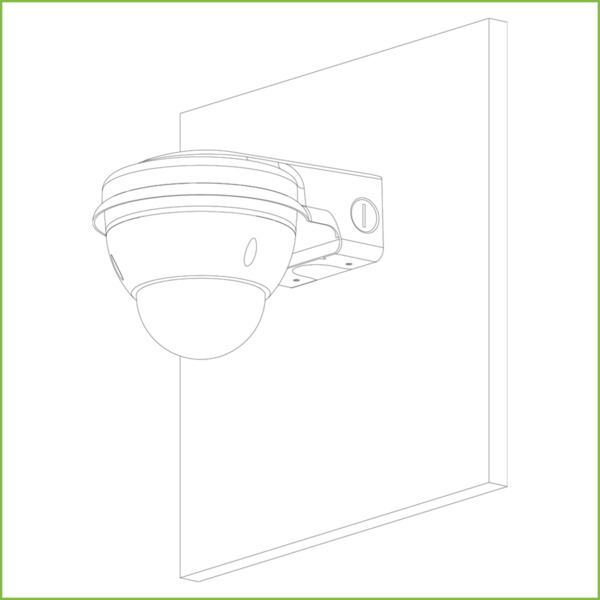 Dahua PFB211W Soporte para montaje en pared para Domos HDBWxxExx y HDBWxxHxx (2)