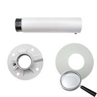 DAHUA PFB300C Soporte techo - Altura 240 mm - Apto para uso en exterior - Color blanco - Compatible con XSECURITY - Pasador de c (2)